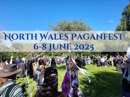 Image of people taking part in a May pole advertising the event.